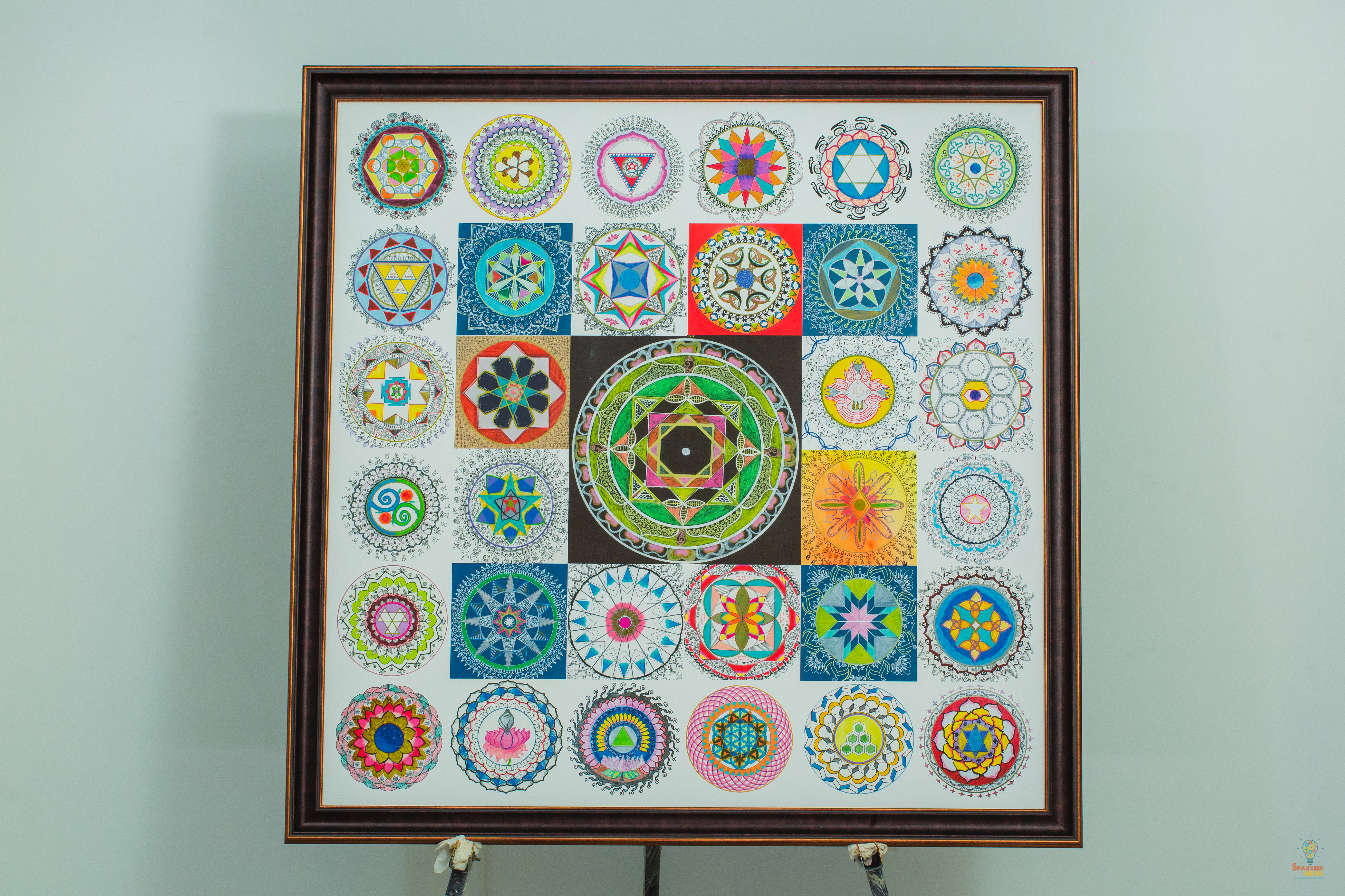 Lalitha Sahasranama Vaastu Mandala Series — Sacred Geometry Mandalas by Varalakshmi Bharanidharan, Varaaz Arts