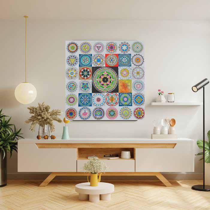 Lalitha Sahasranama Vaastu Mandala Series — Sacred Geometry by Varalakshmi Bharanidharan, Varaaz Arts