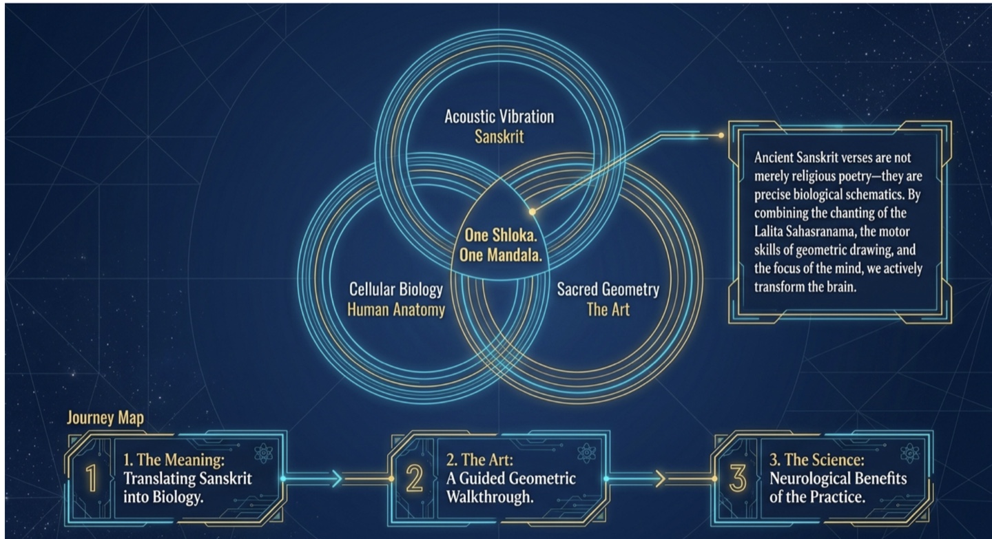 One Shloka. One Mandala. — Acoustic Vibration, Cellular Biology, and Sacred Geometry meeting in one practice | Varaaz Arts