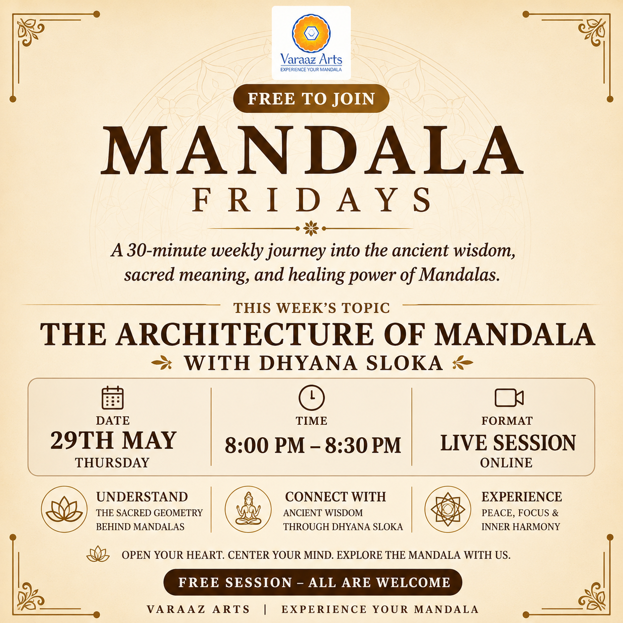 Mandala Fridays Session 1 — The Architecture of Mandala