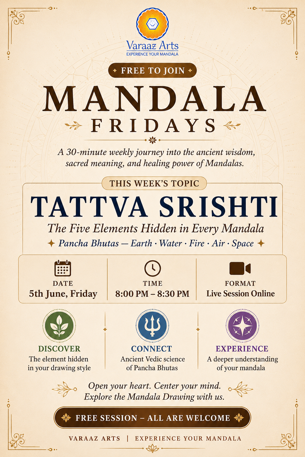 Mandala Fridays Session 3 — Tattva Srishti