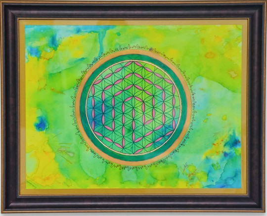 Sthairyam — Flower of Life Mandala by Varaaz Arts